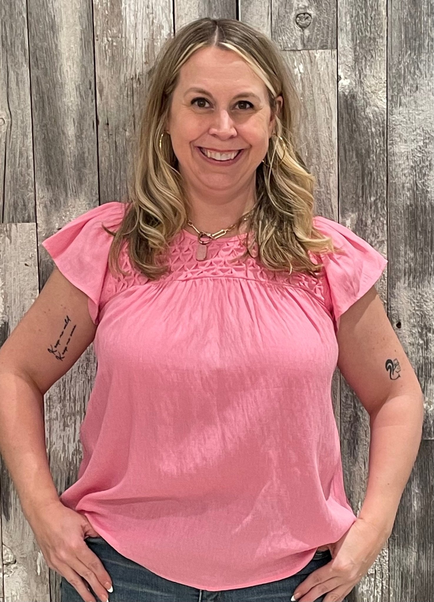 Smocked Babydoll Ruffle Blouse - Mainstream Boutique