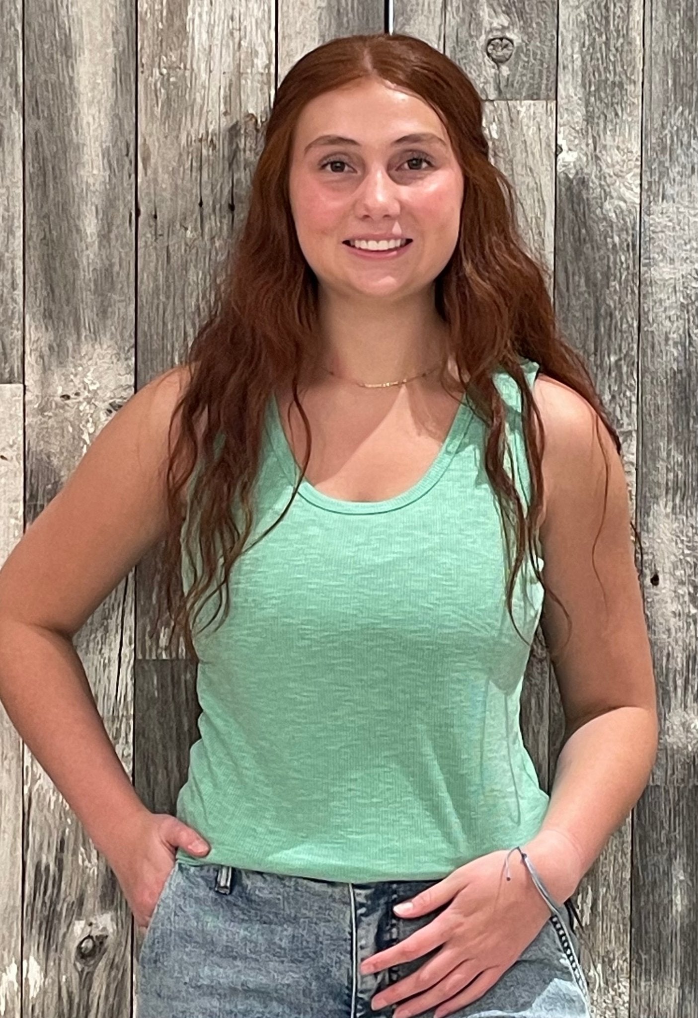 Ribbed Scoop Neck Tank - Mainstream Boutique