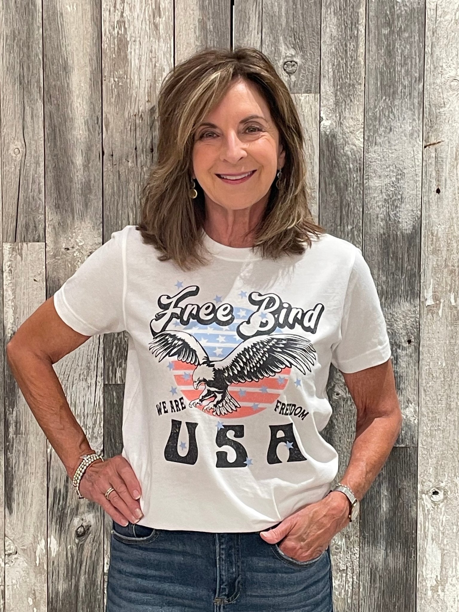 Free Bird USA Graphic Tee - Mainstream Boutique