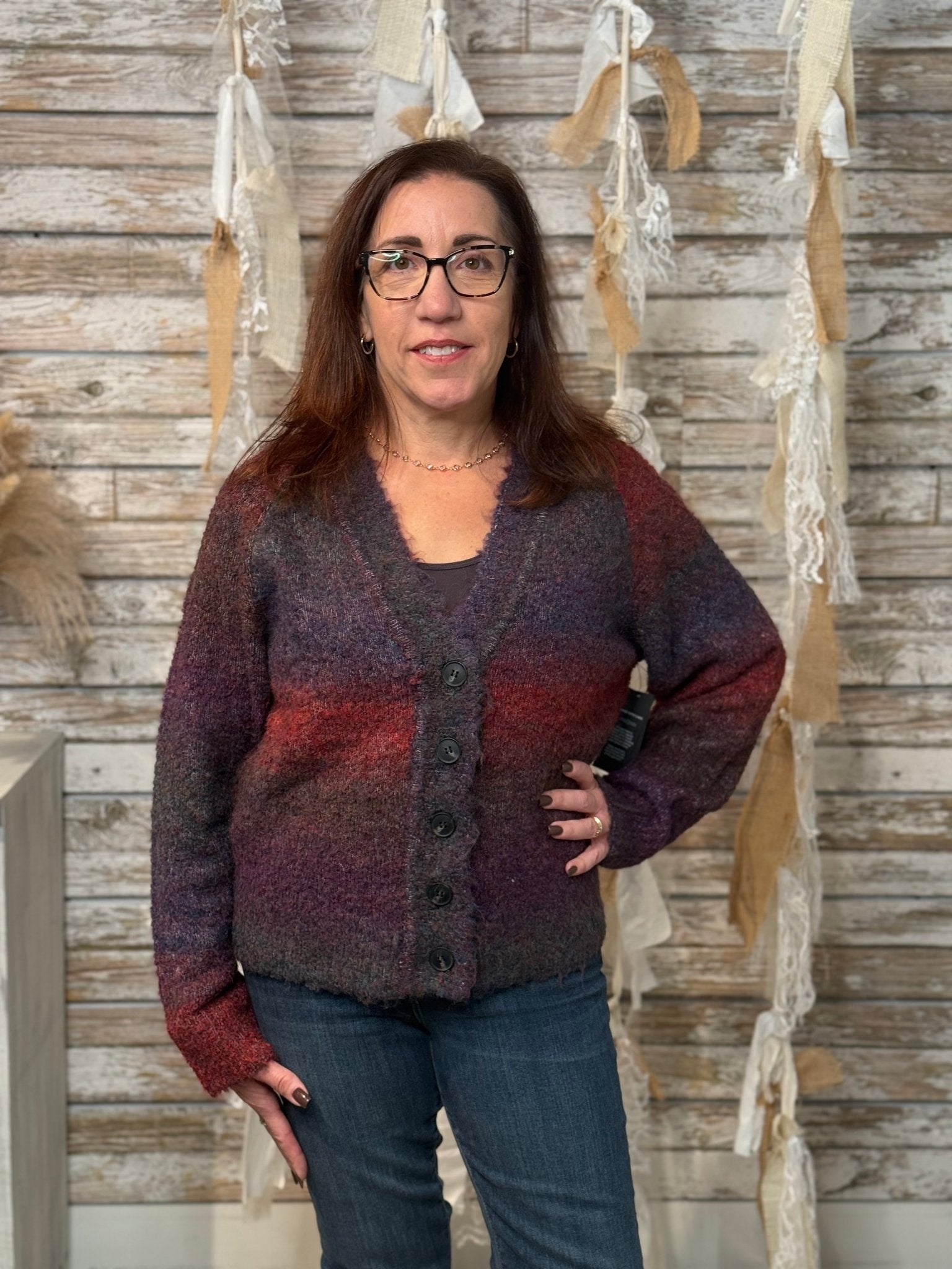 The Ember Haze Cardigan - Mainstream Boutique