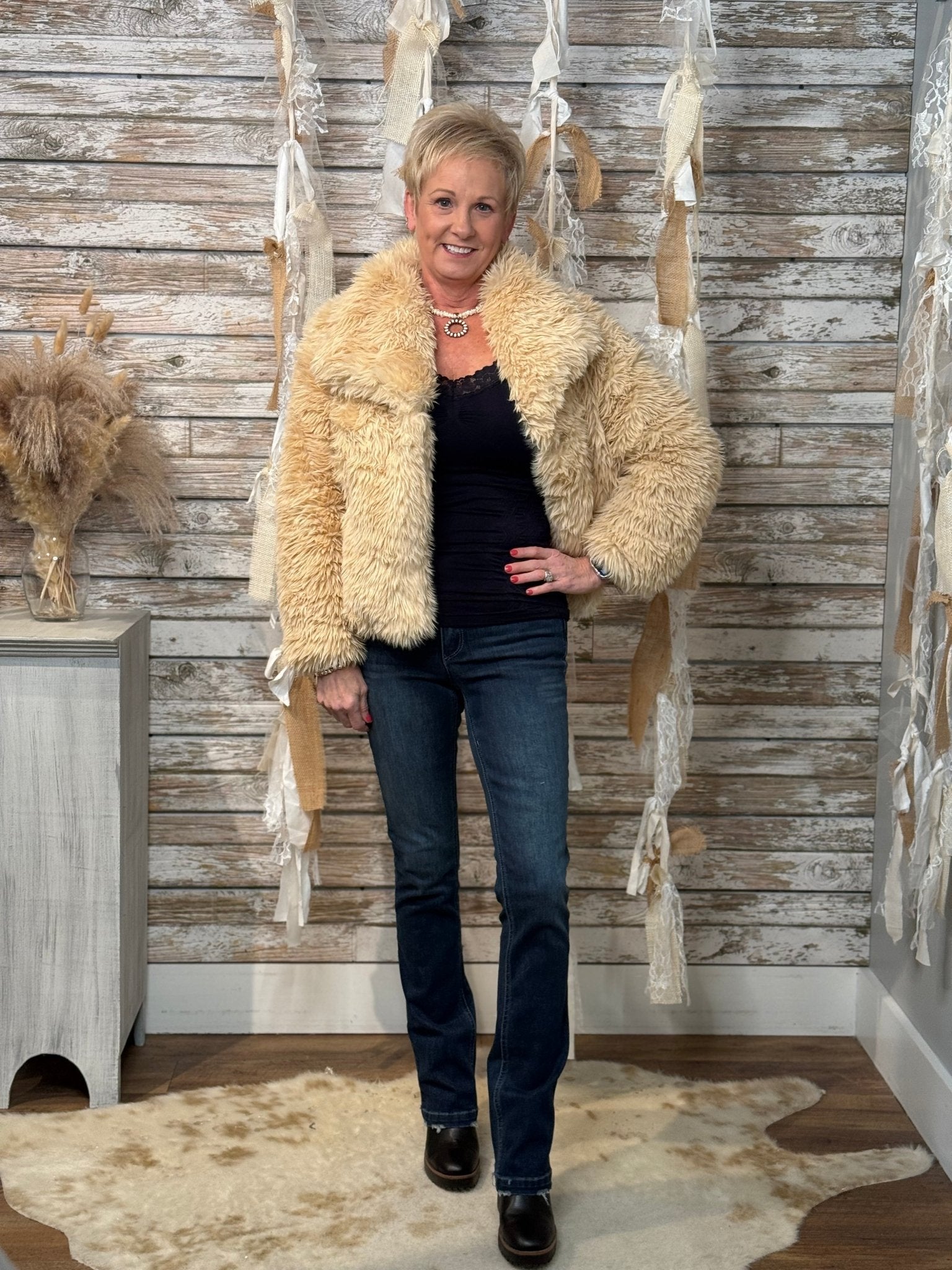 The Sugar Plum Shag Jacket - Mainstream Boutique