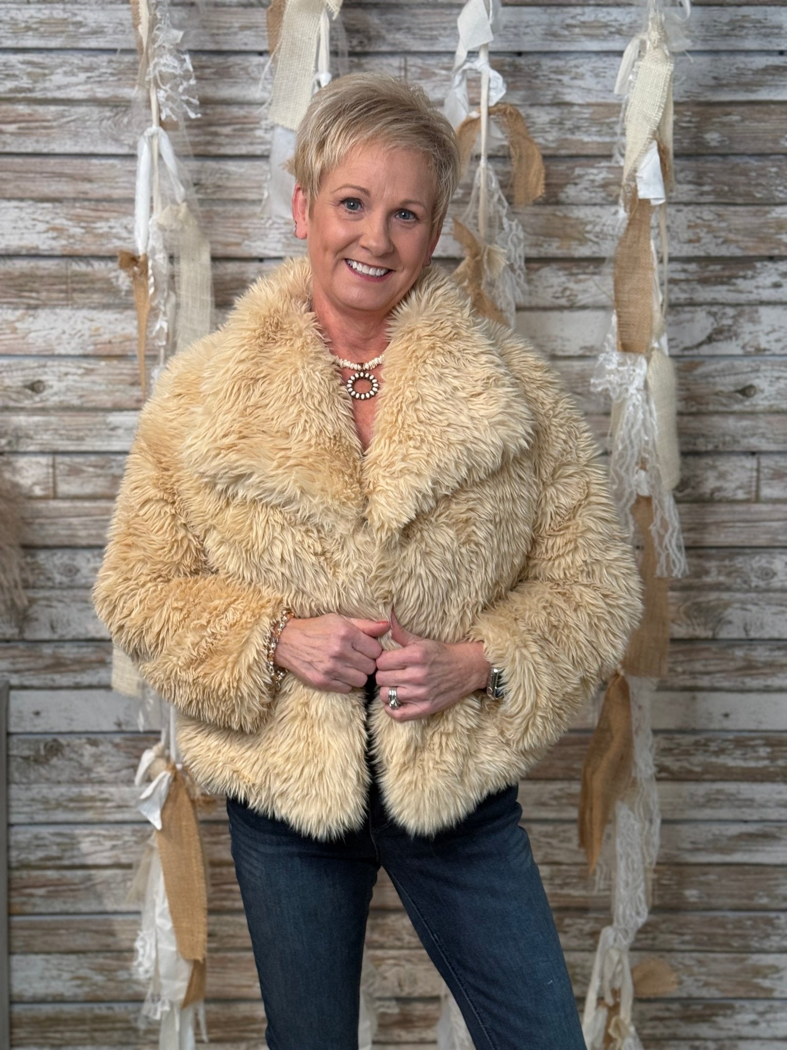 The Sugar Plum Shag Jacket - Mainstream Boutique
