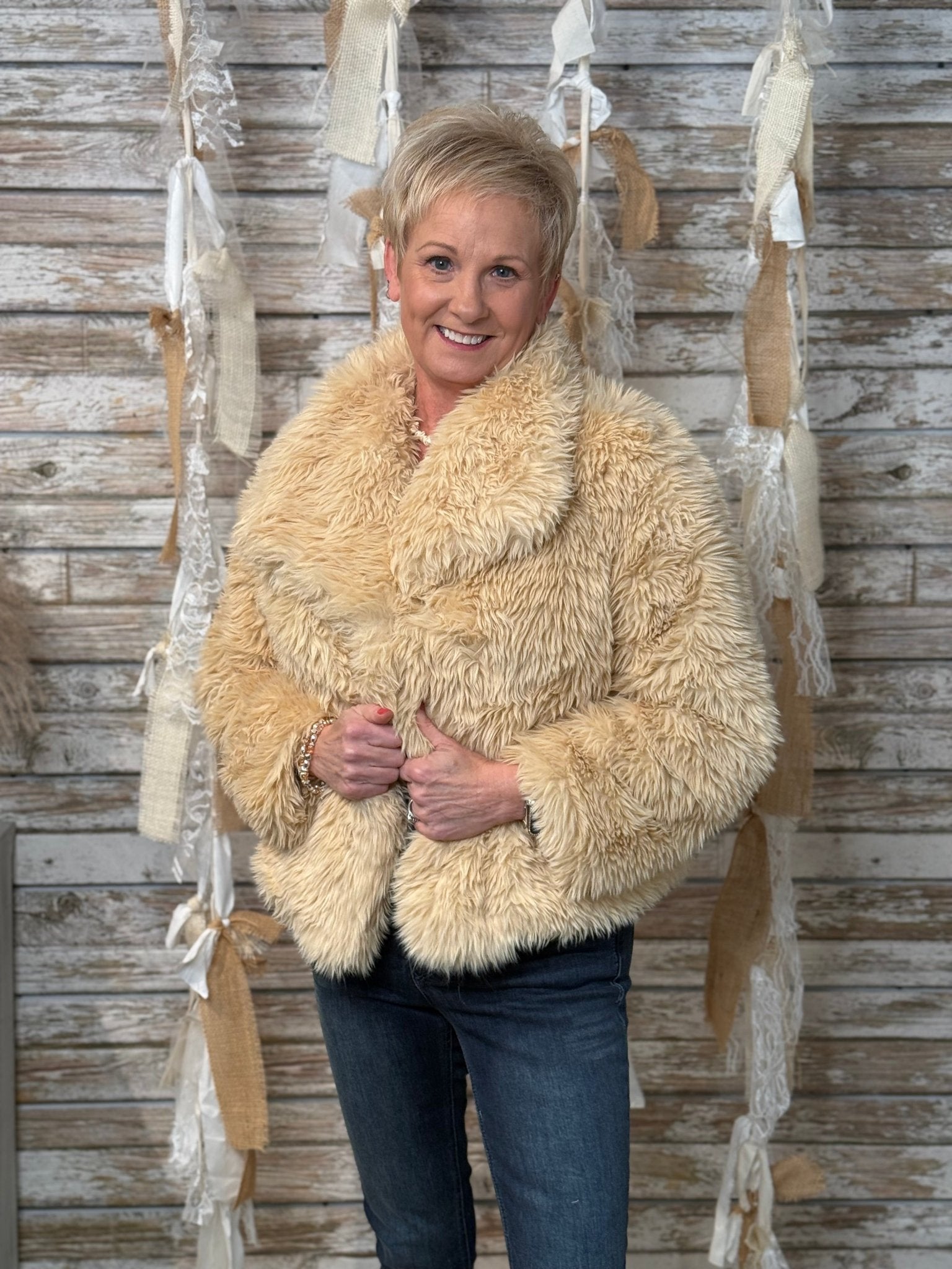 The Sugar Plum Shag Jacket - Mainstream Boutique