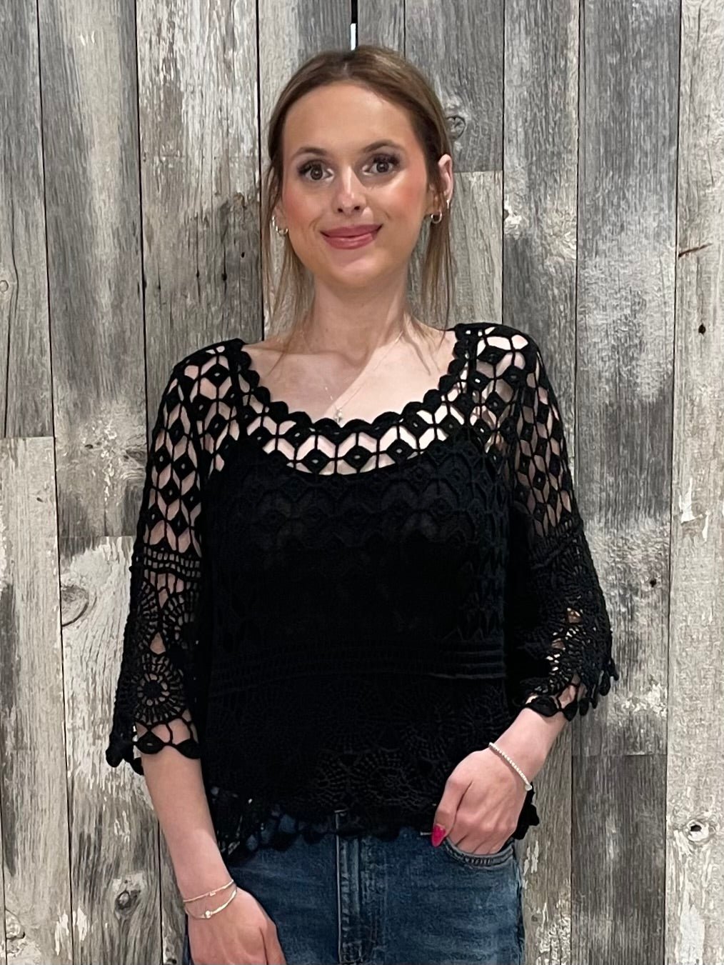 Made In Italy Crochet Top - Mainstream Boutique