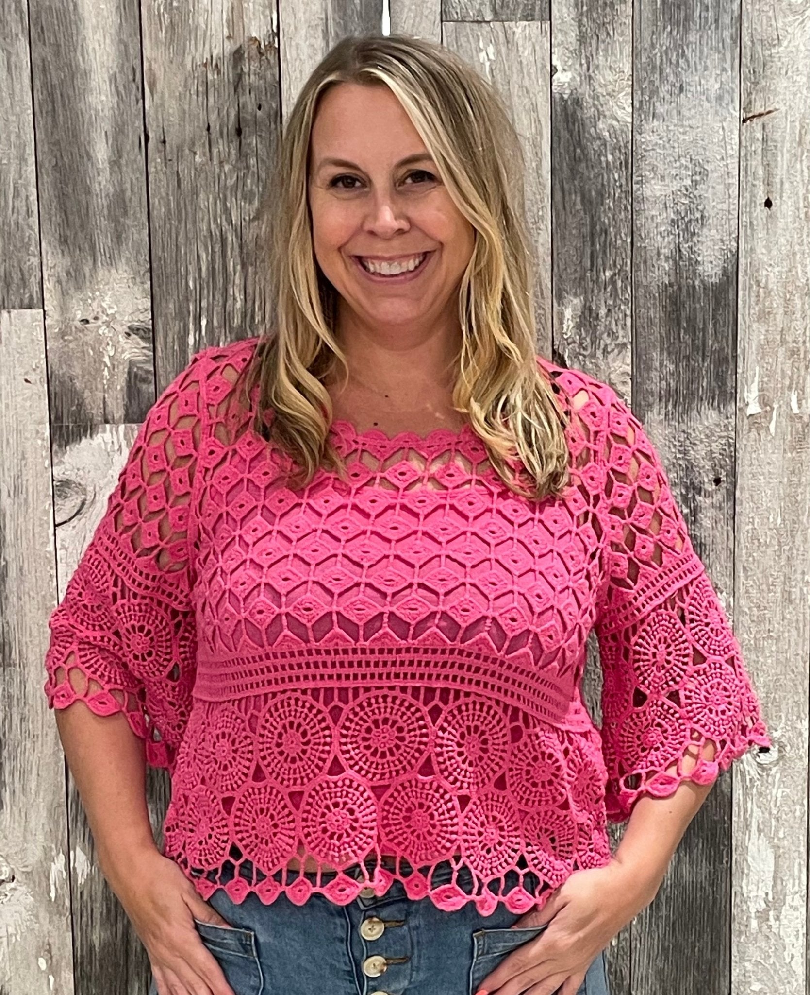 Made In Italy Crochet Top - Mainstream Boutique