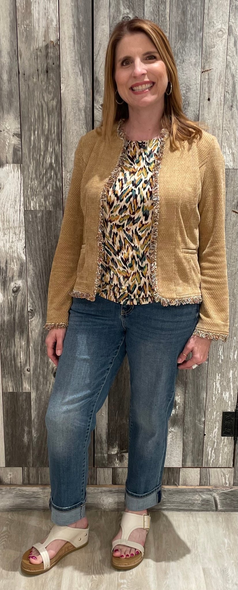 Liverpool Marley Girlfriend Cuffed Denim - Mainstream Boutique
