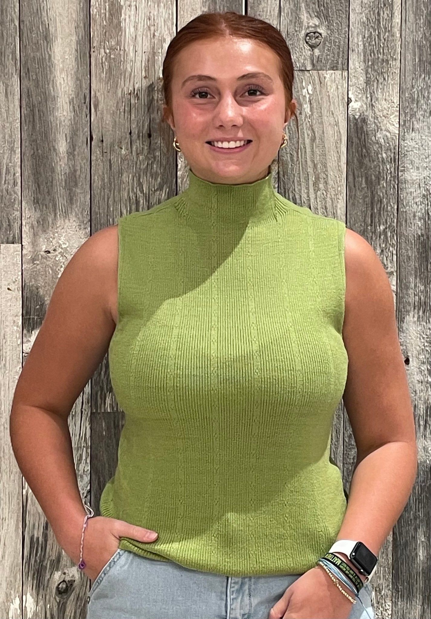 MB Lay - Flat Textured Mock Neck - Mainstream Boutique