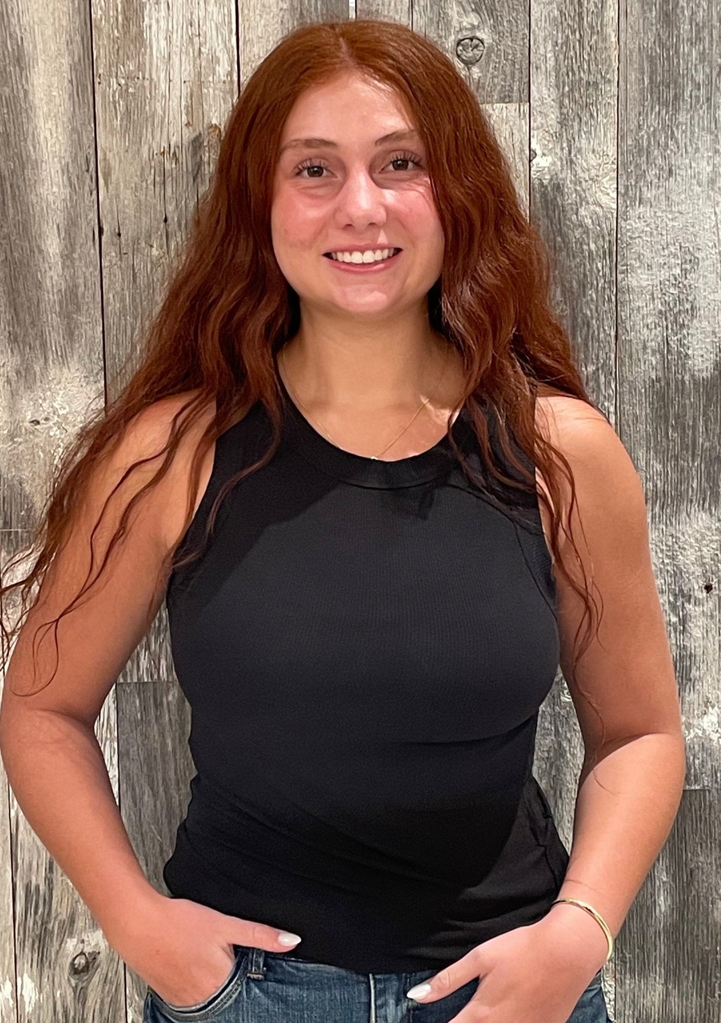 Ribbed Round Neck Tank Top - Mainstream Boutique