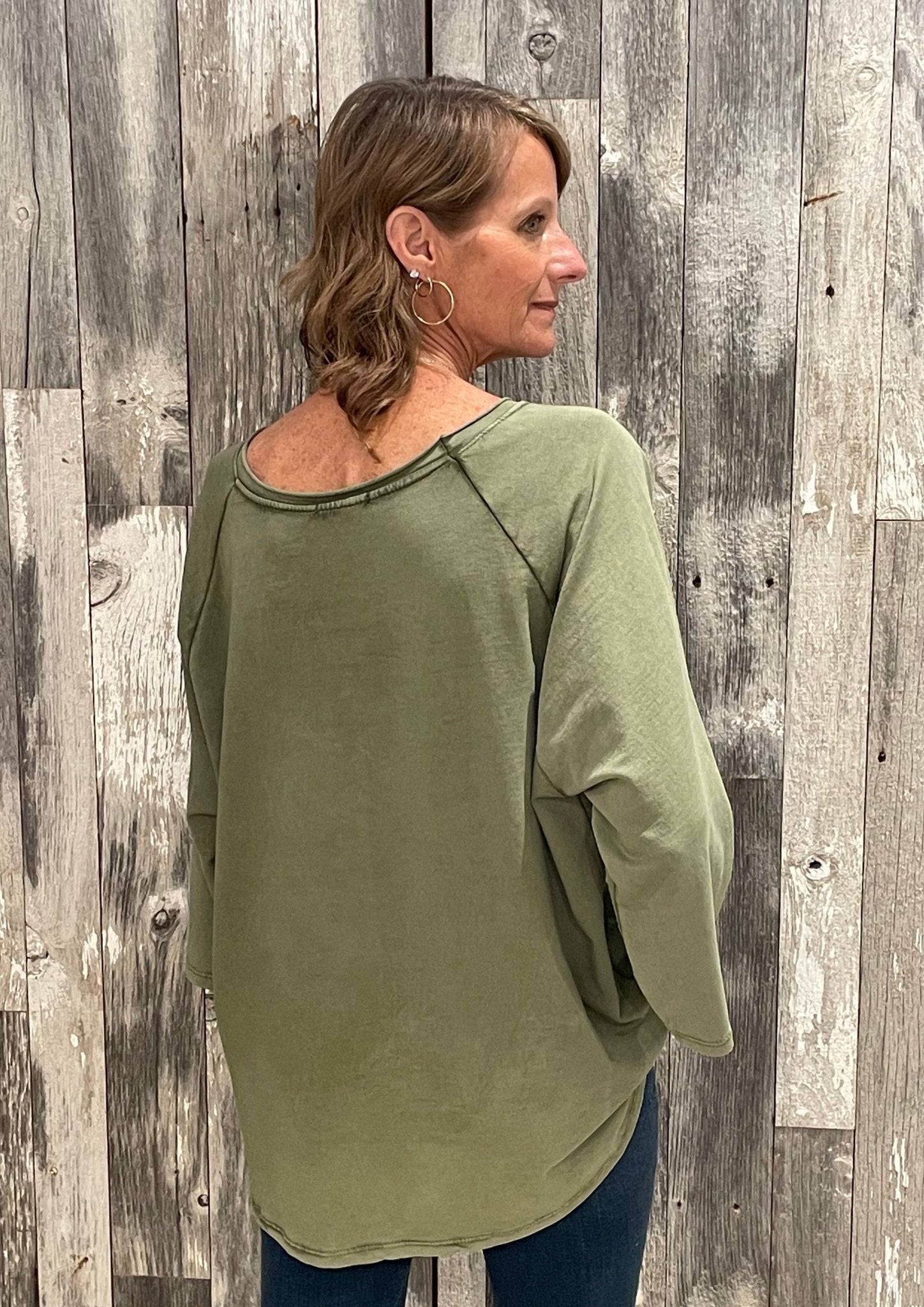 Oversized Pocket Top - Mainstream Boutique