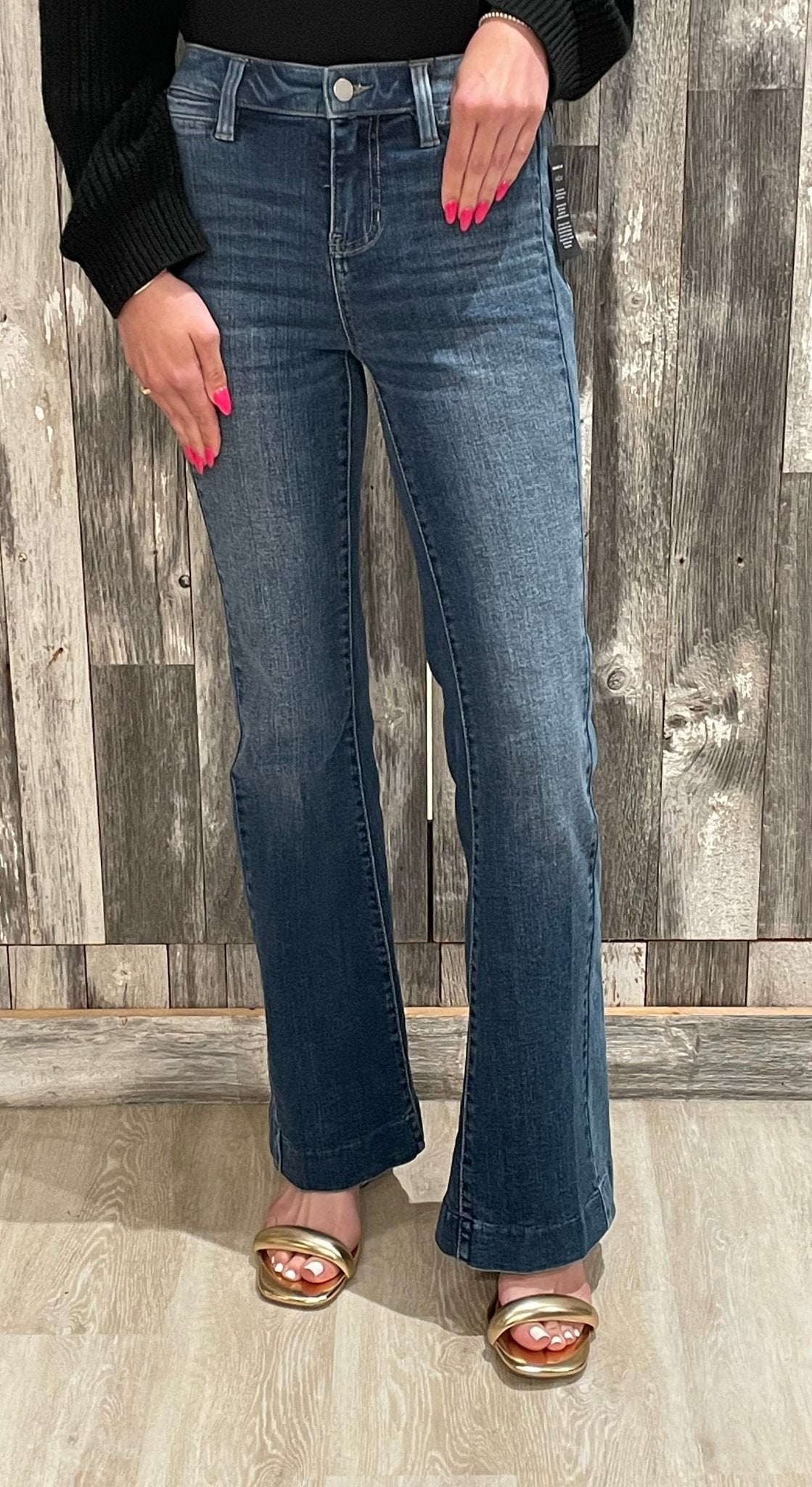 Liverpool Hannah Flare With Blocking Details - Mainstream Boutique