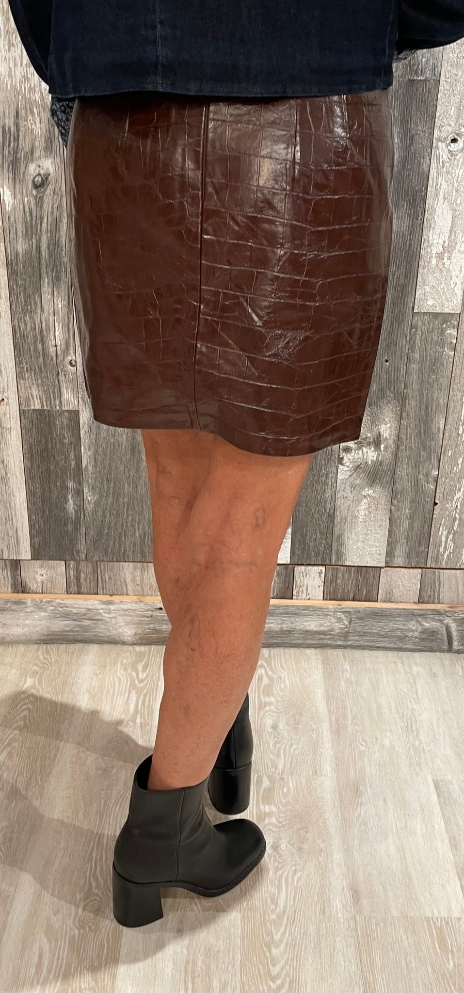 Faux Leather Skirt - Mainstream Boutique