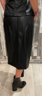 Vegan Leather Double Zip Long Skirt - Mainstream Boutique