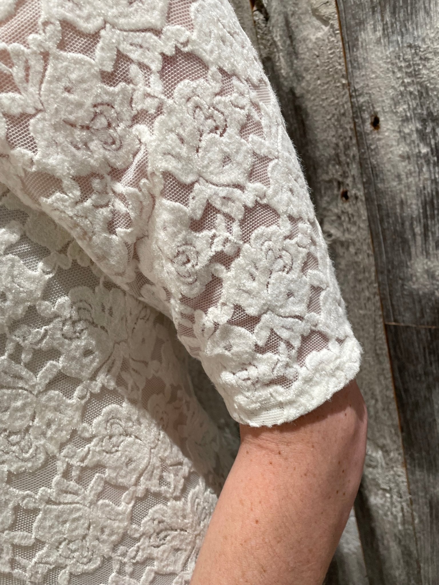 Semi Sheer Lace Top - Mainstream Boutique