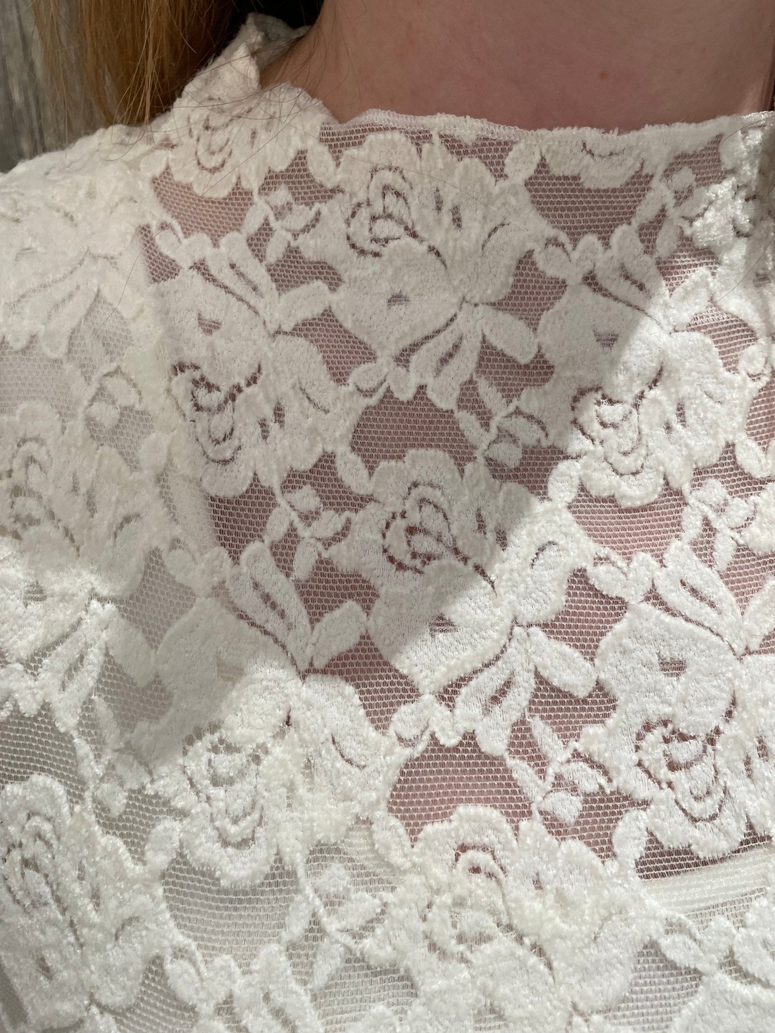 Semi Sheer Lace Top - Mainstream Boutique