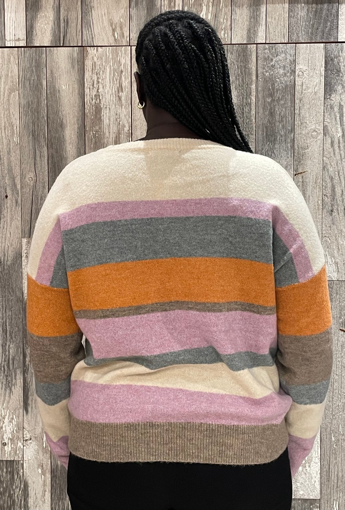 Multi Stripe Everyday Sweater - Mainstream Boutique