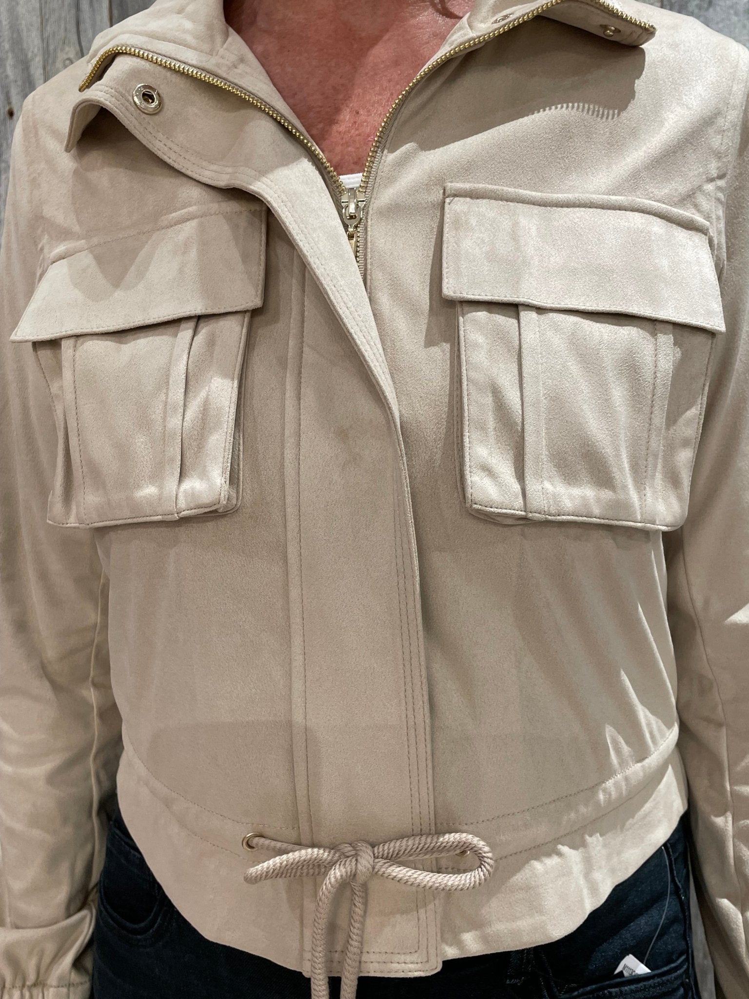 Utility Pocket Drawstring Jacket - Mainstream Boutique
