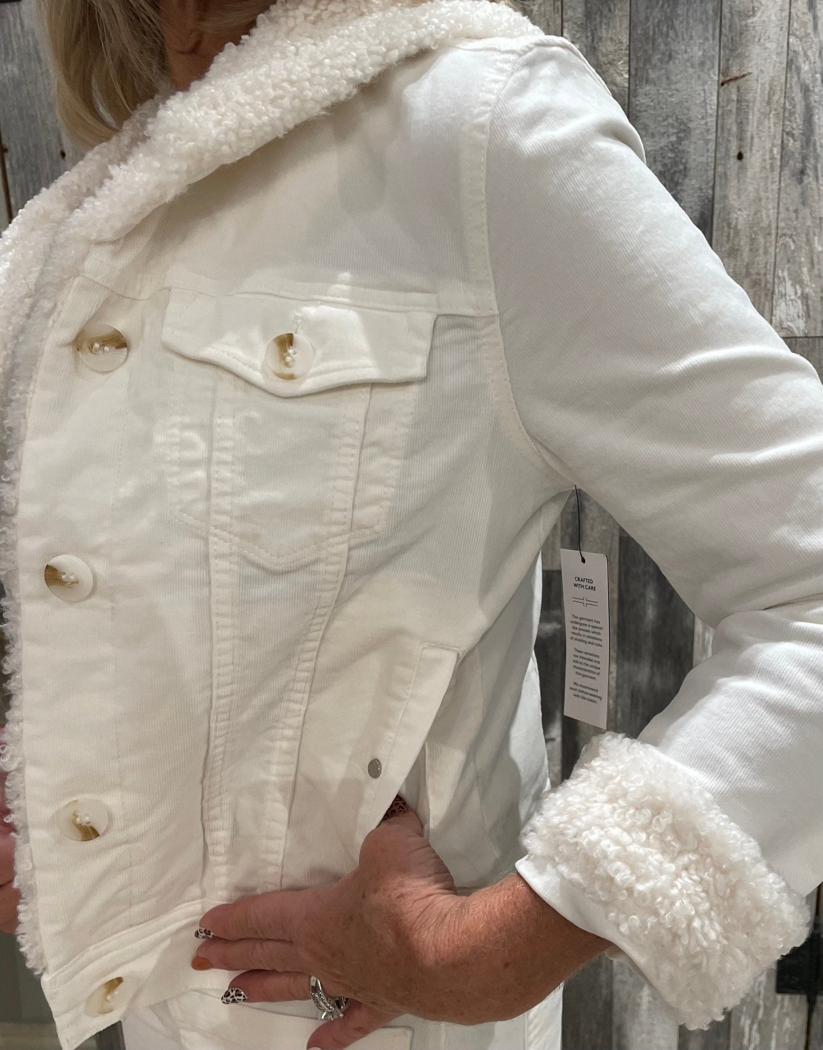 Liverpool Corduroy Sherpa Collar Jacket - Mainstream Boutique