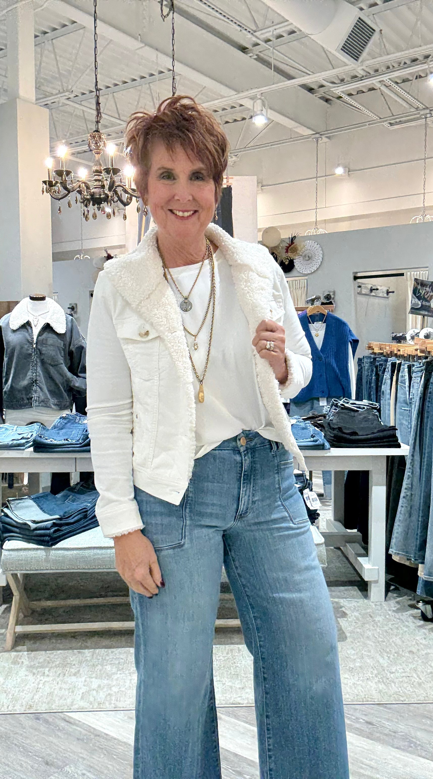 Corduroy Sherpa Collar Trucker Jacket