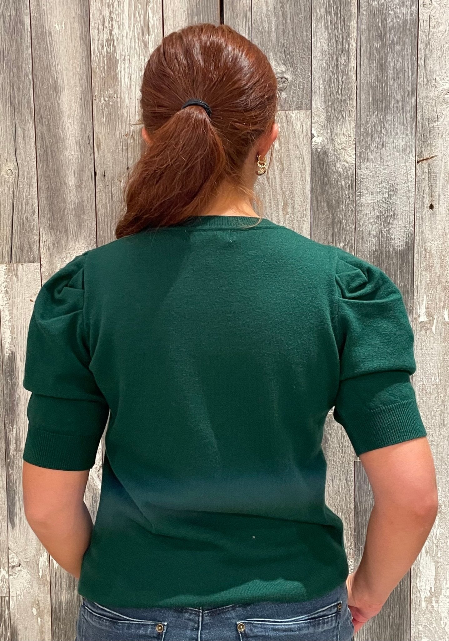 Puff Short Sleeve Sweater Top - Mainstream Boutique