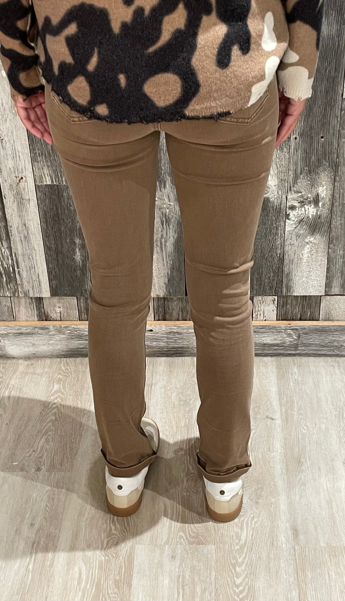 Charlie B Cuffed Hem Twill Jeans - Mainstream Boutique