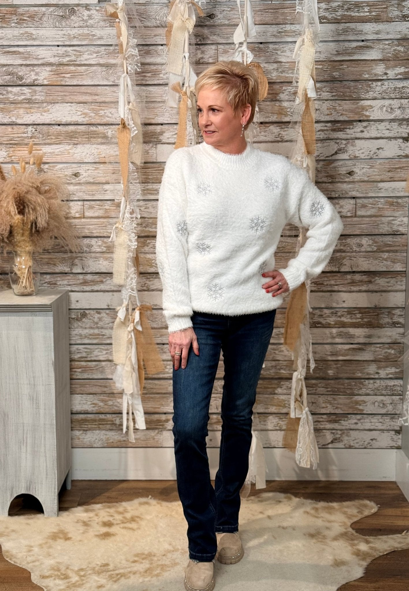 Snowfall Dreams Sweater - Mainstream Boutique