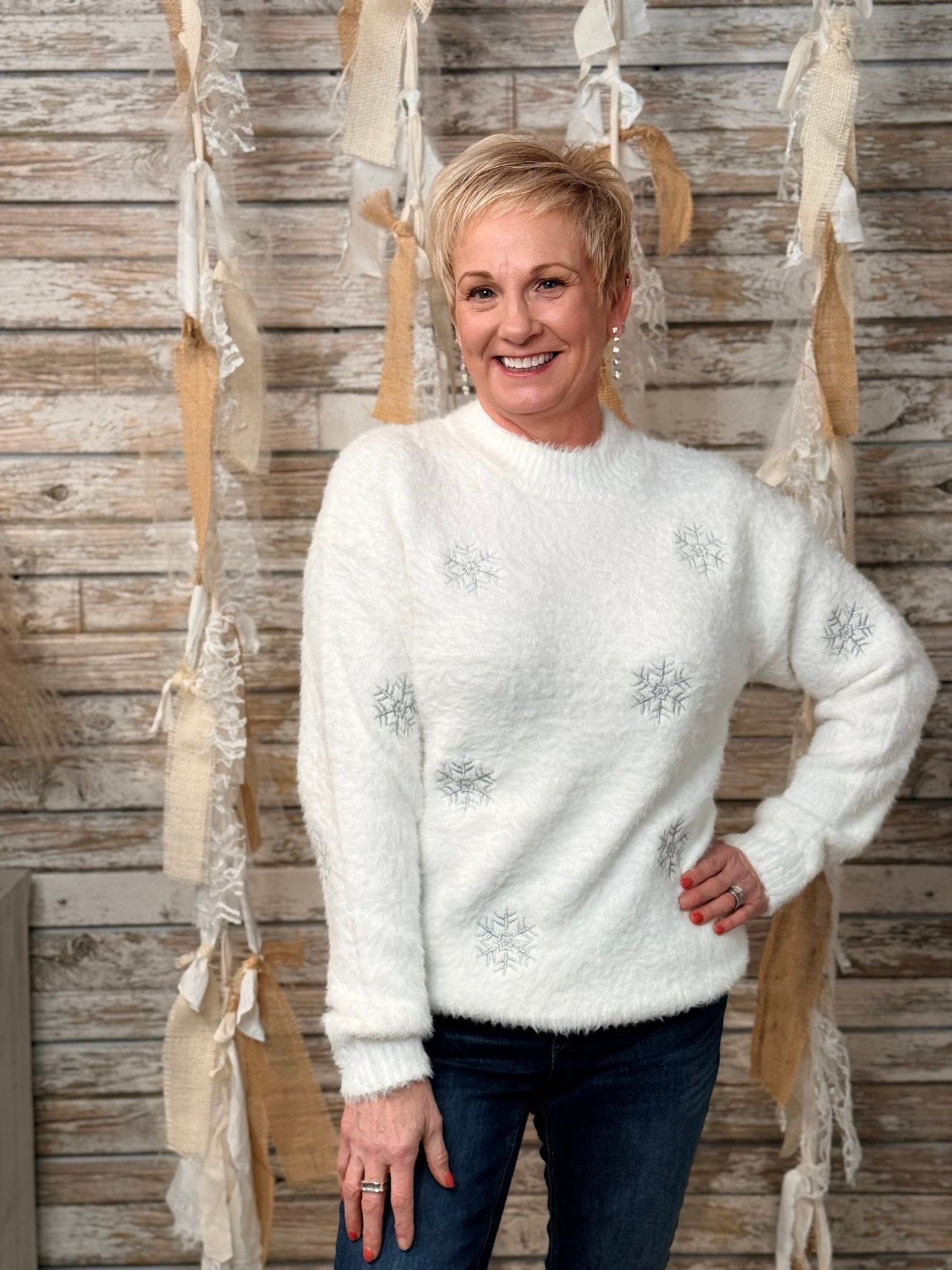 Snowfall Dreams Sweater - Mainstream Boutique