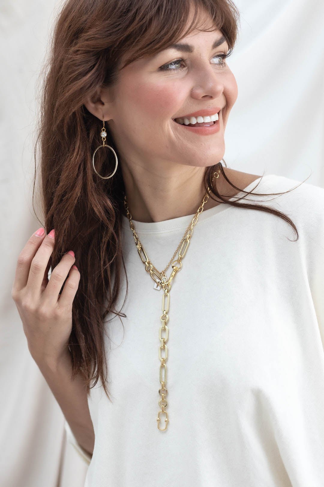 Link Lariat Necklace - Mainstream Boutique