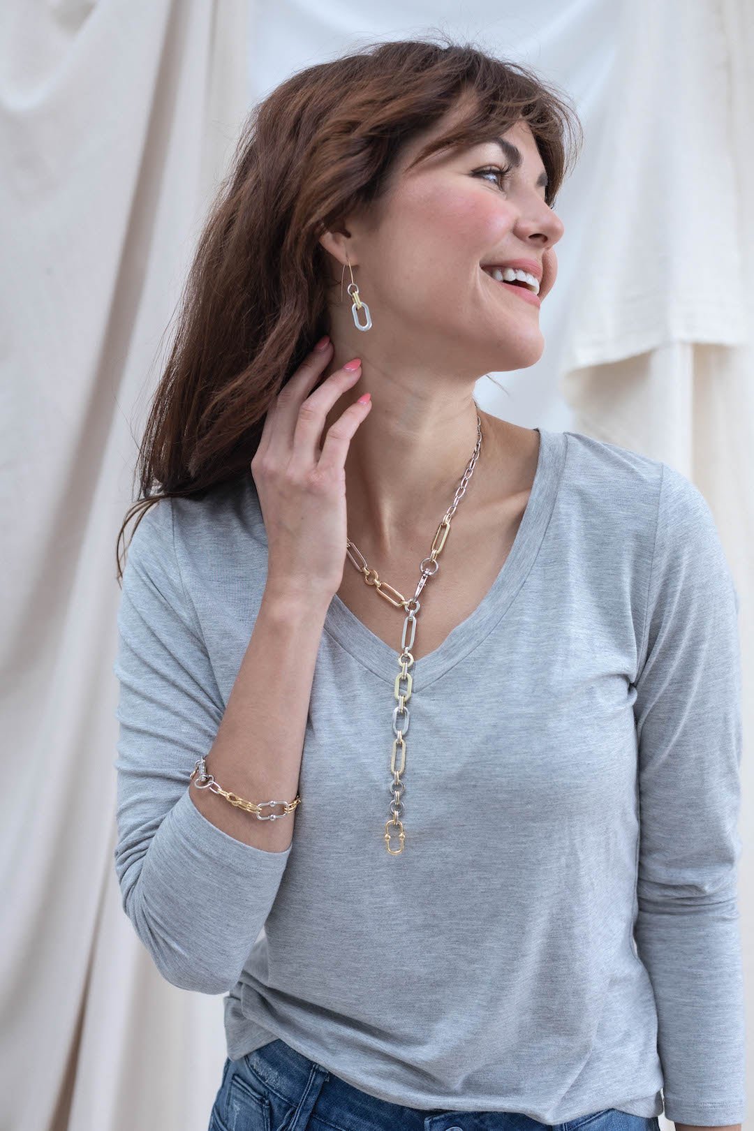 Double Bar Link Bracelet - Mainstream Boutique