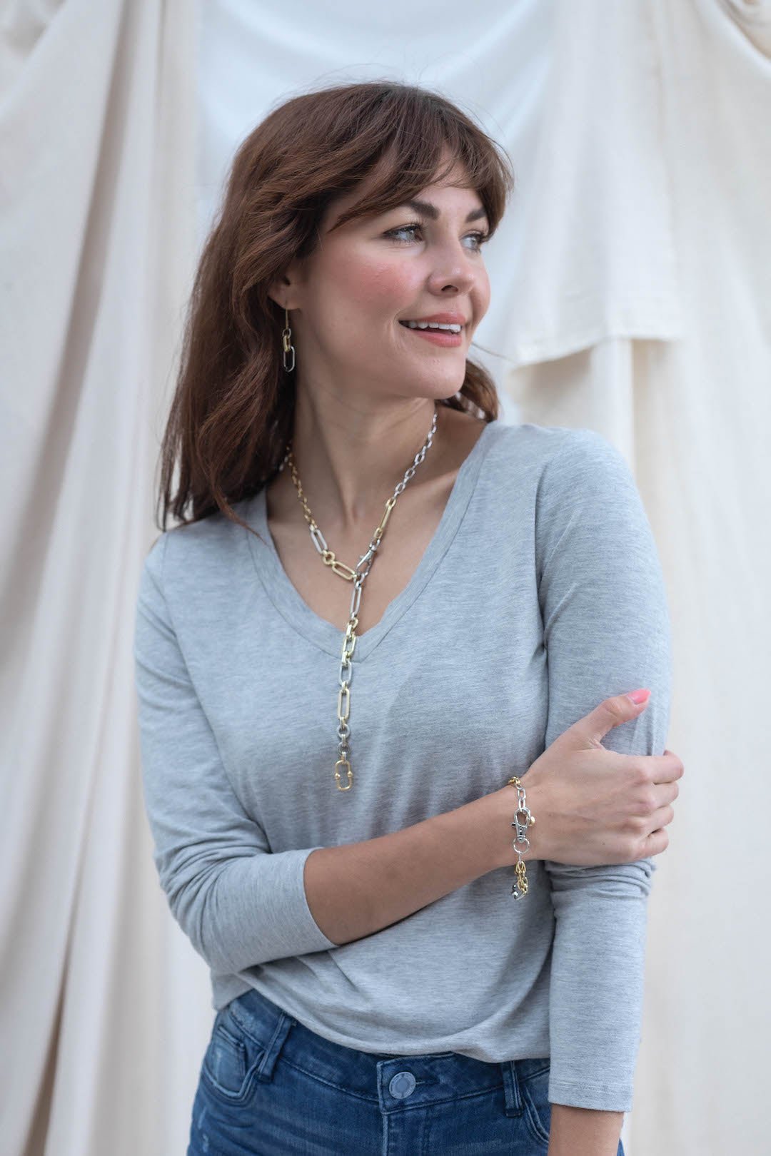Link Lariat Necklace - Mainstream Boutique