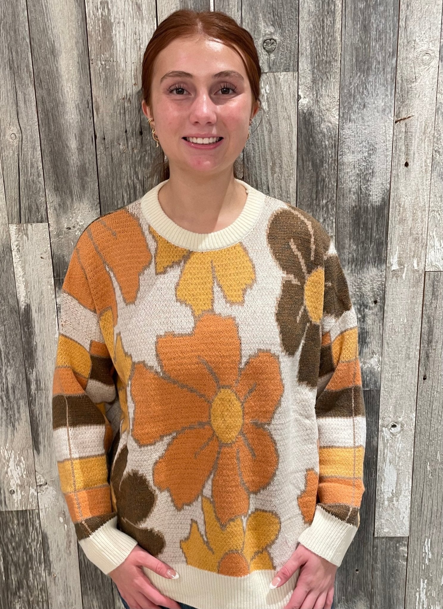 Floral Mixed Sweater *Final Sale* - Mainstream Boutique