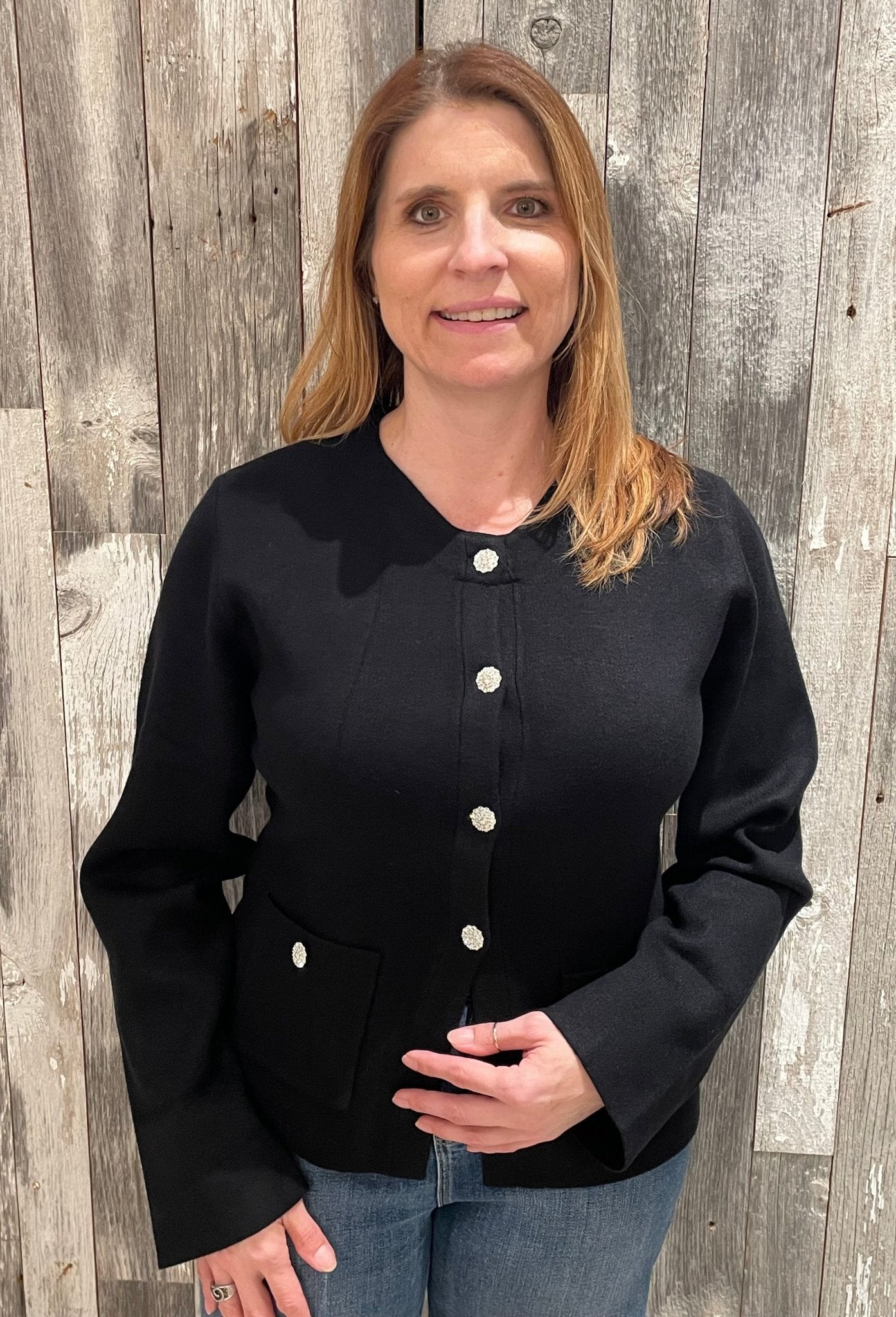 Modern Button Front Sweater - Mainstream Boutique