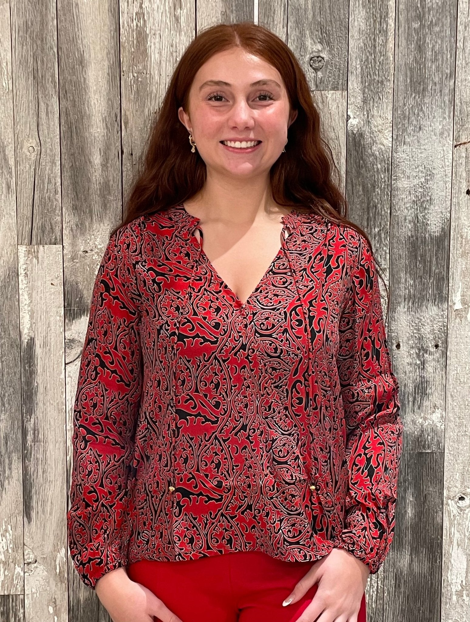 Crossover Top With Tassel - Mainstream Boutique