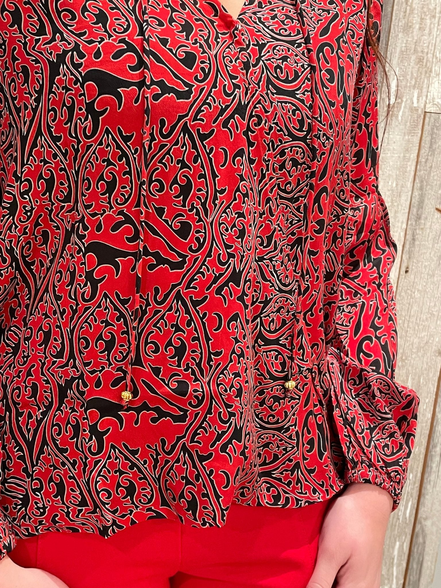 Crossover Top With Tassel - Mainstream Boutique