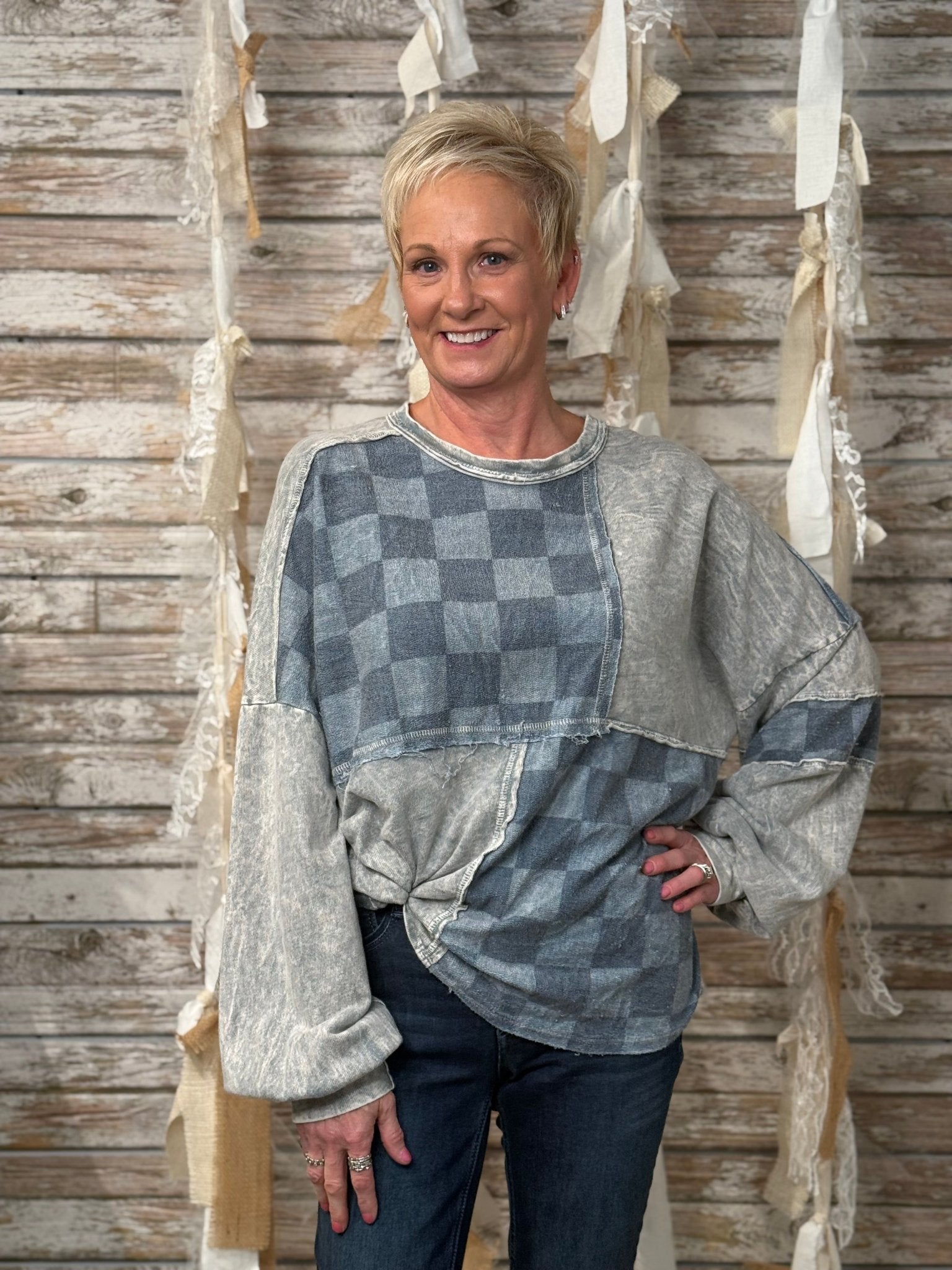 Checkmate Vibes Sweatshirt - Mainstream Boutique