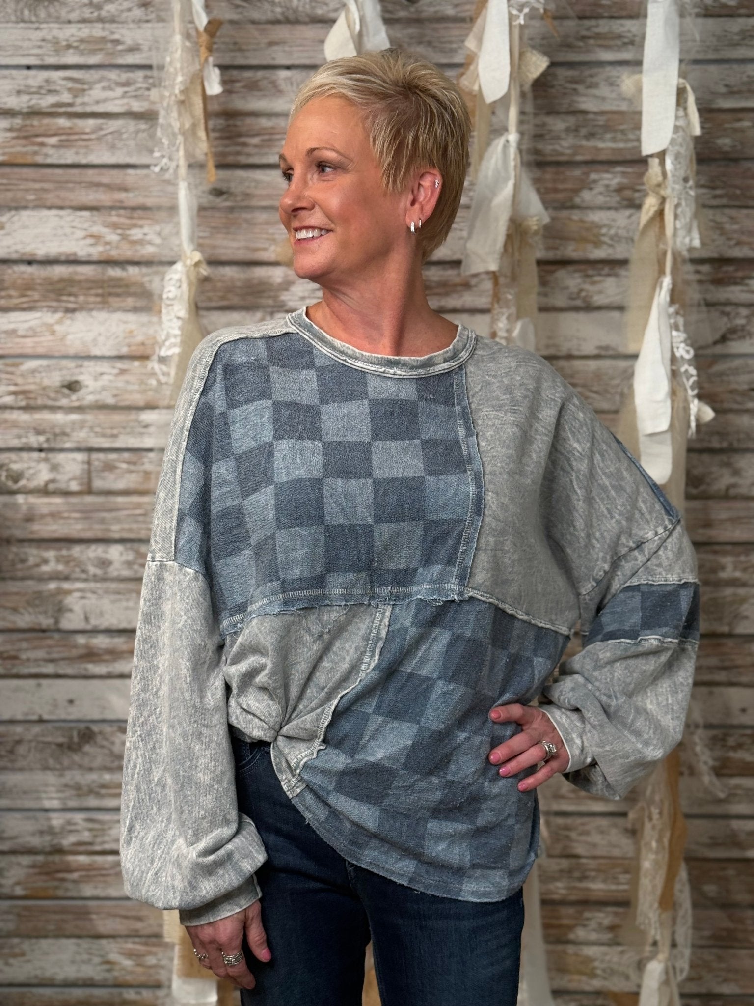 Checkmate Vibes Sweatshirt - Mainstream Boutique
