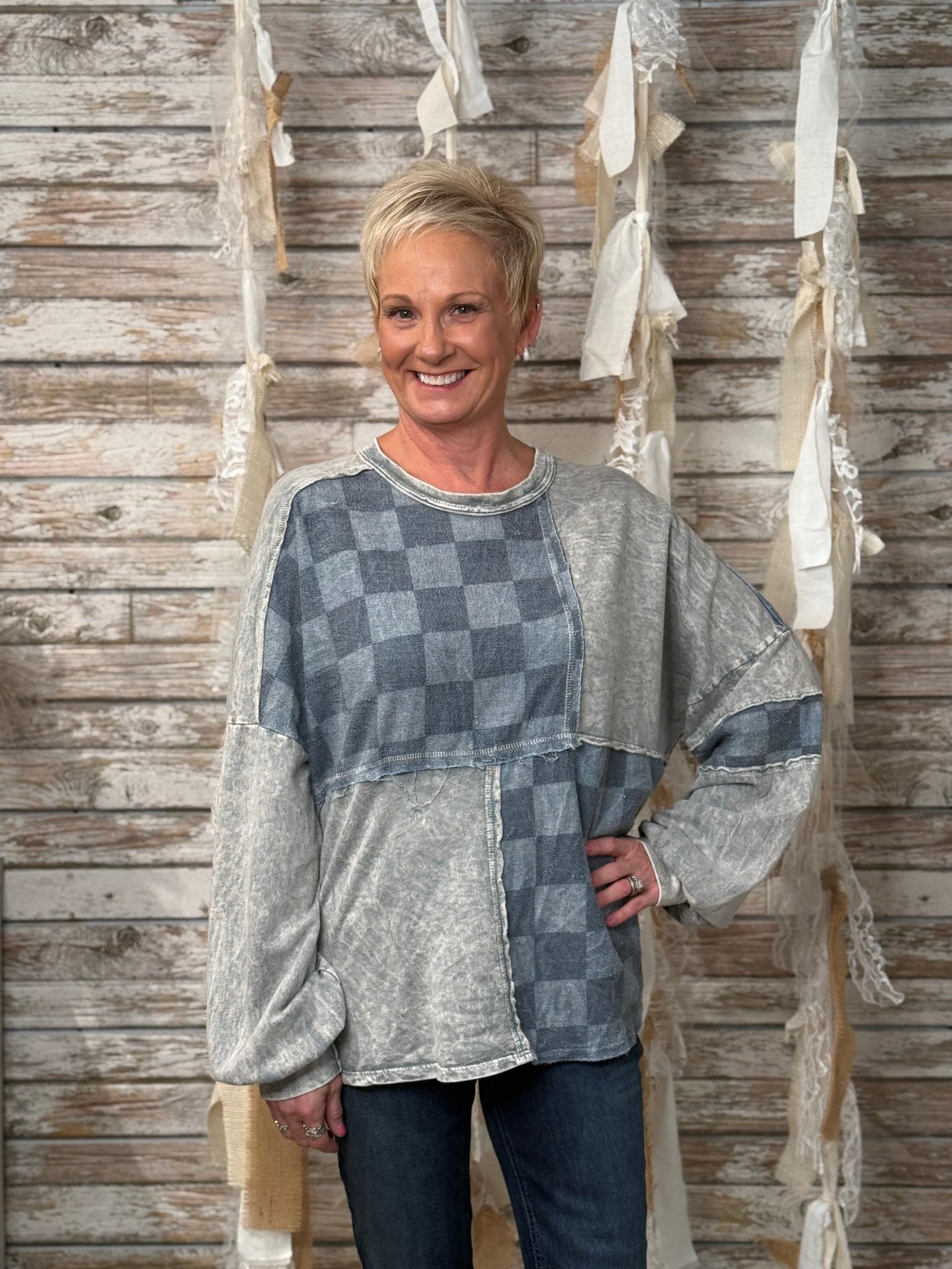 Checkmate Vibes Sweatshirt - Mainstream Boutique