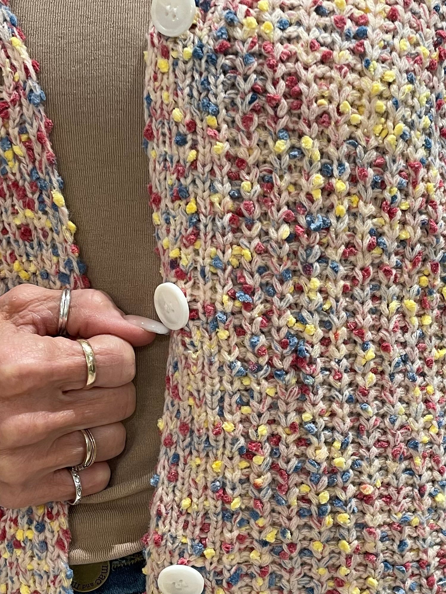 Multi Color Popcorn Cardigan - Mainstream Boutique