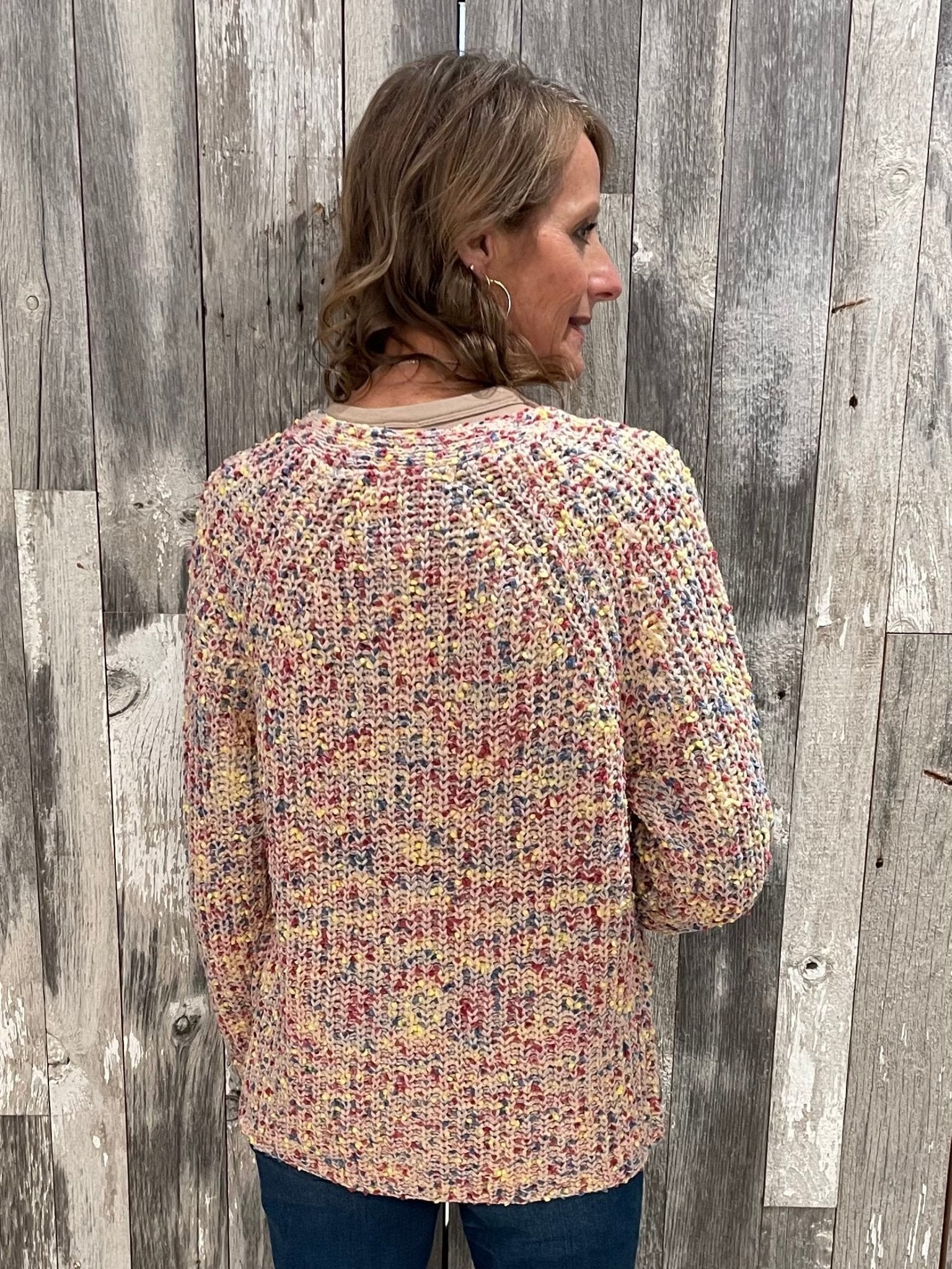 Multi Color Popcorn Cardigan - Mainstream Boutique