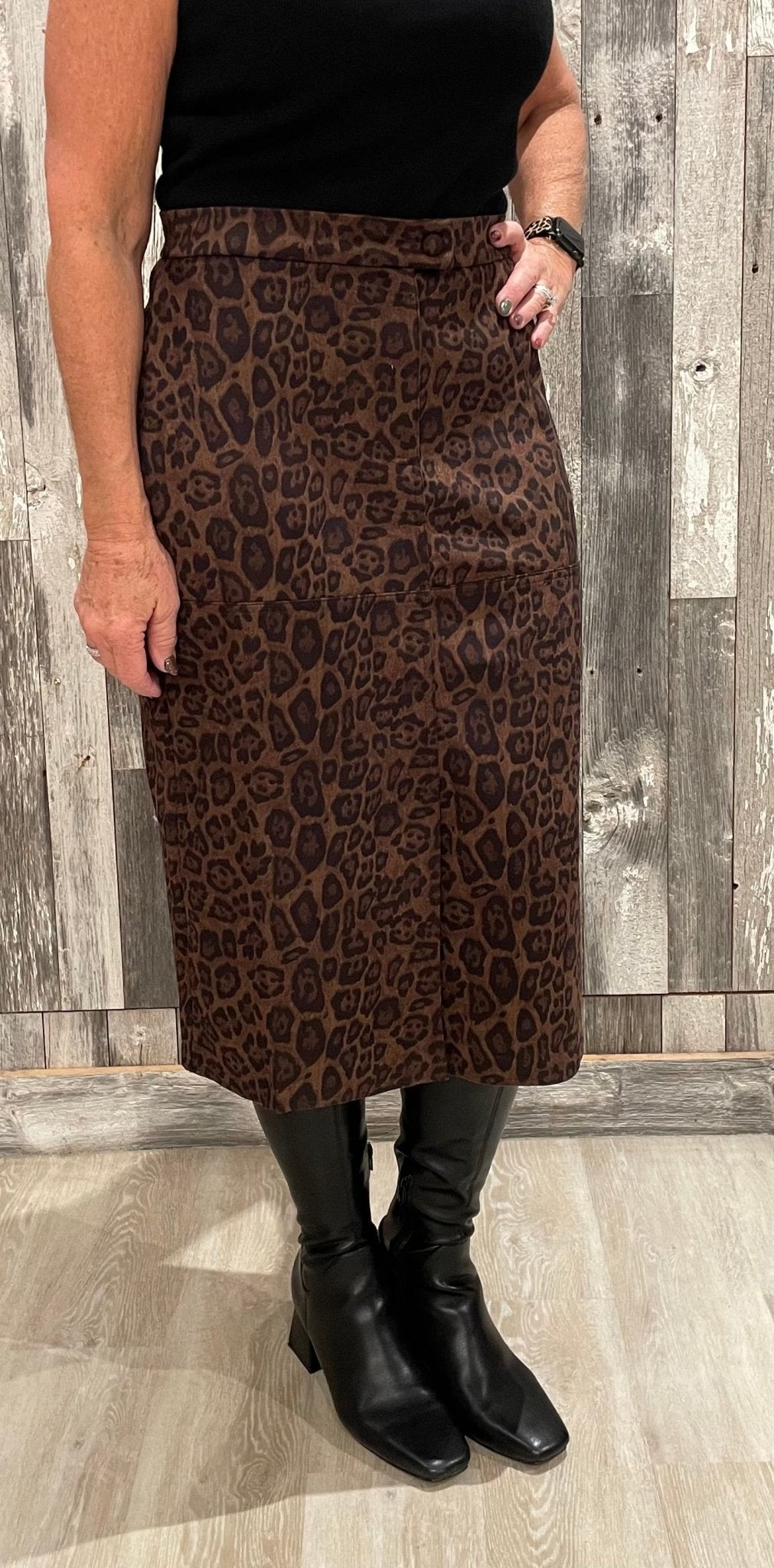 Cheetah Suede Skirt - Mainstream Boutique