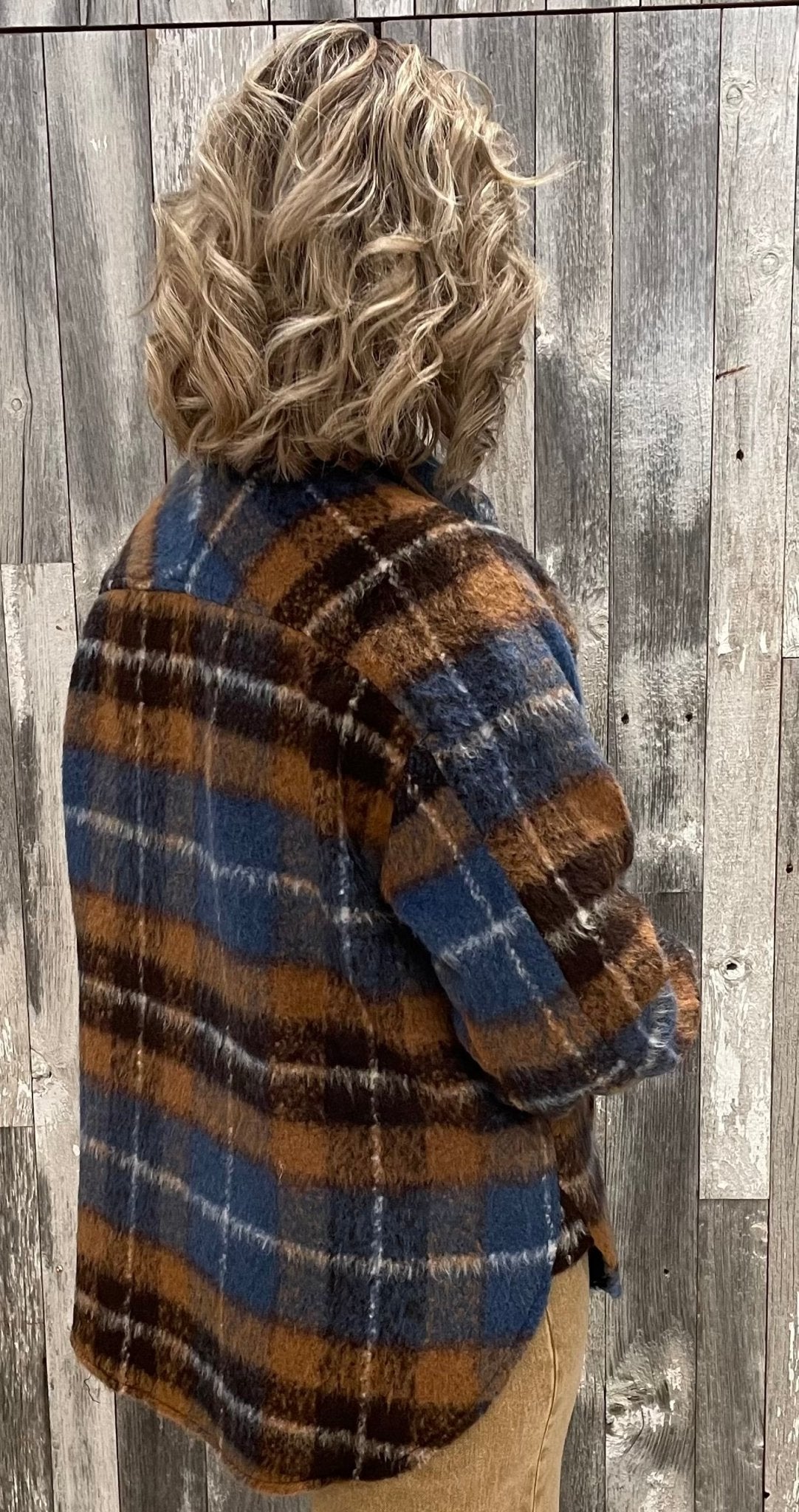 Mixed Media Button Down Shacket - Mainstream Boutique
