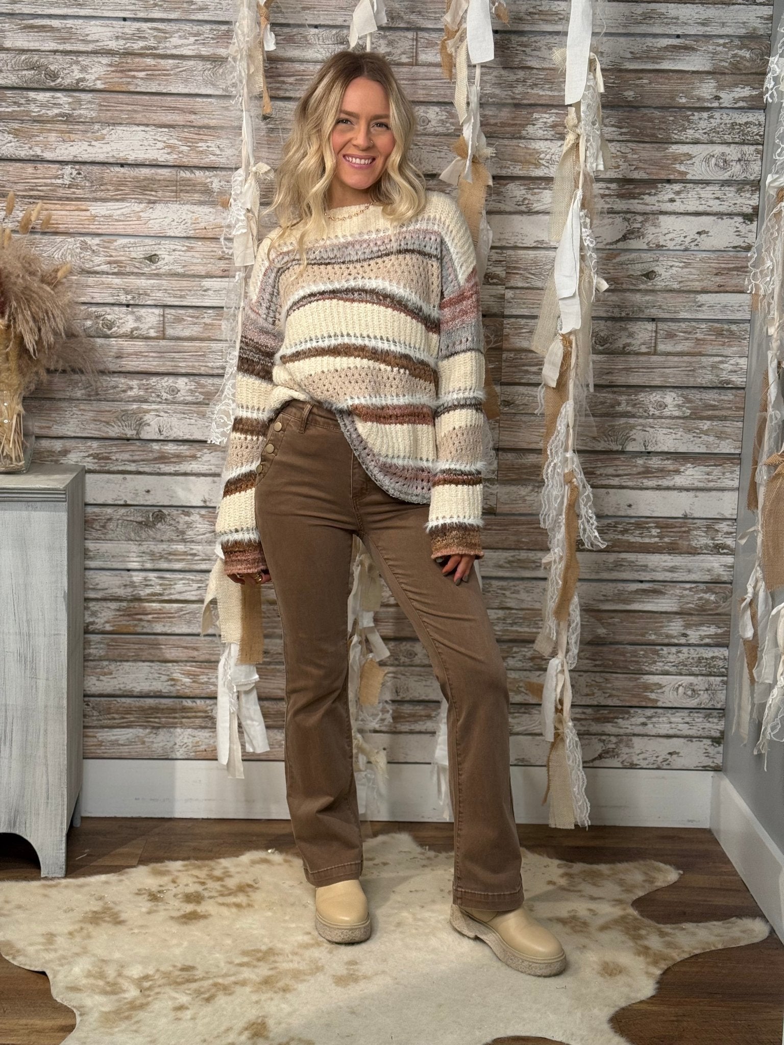 Blush Horizon Sweater - Mainstream Boutique