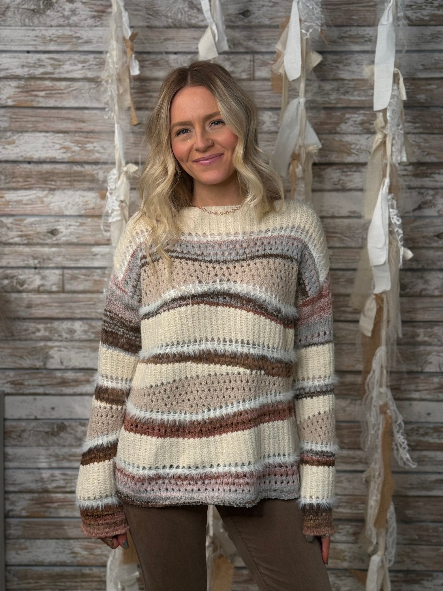 Blush Horizon Sweater - Mainstream Boutique