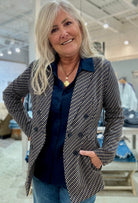 Faux Double Breasted Blazer