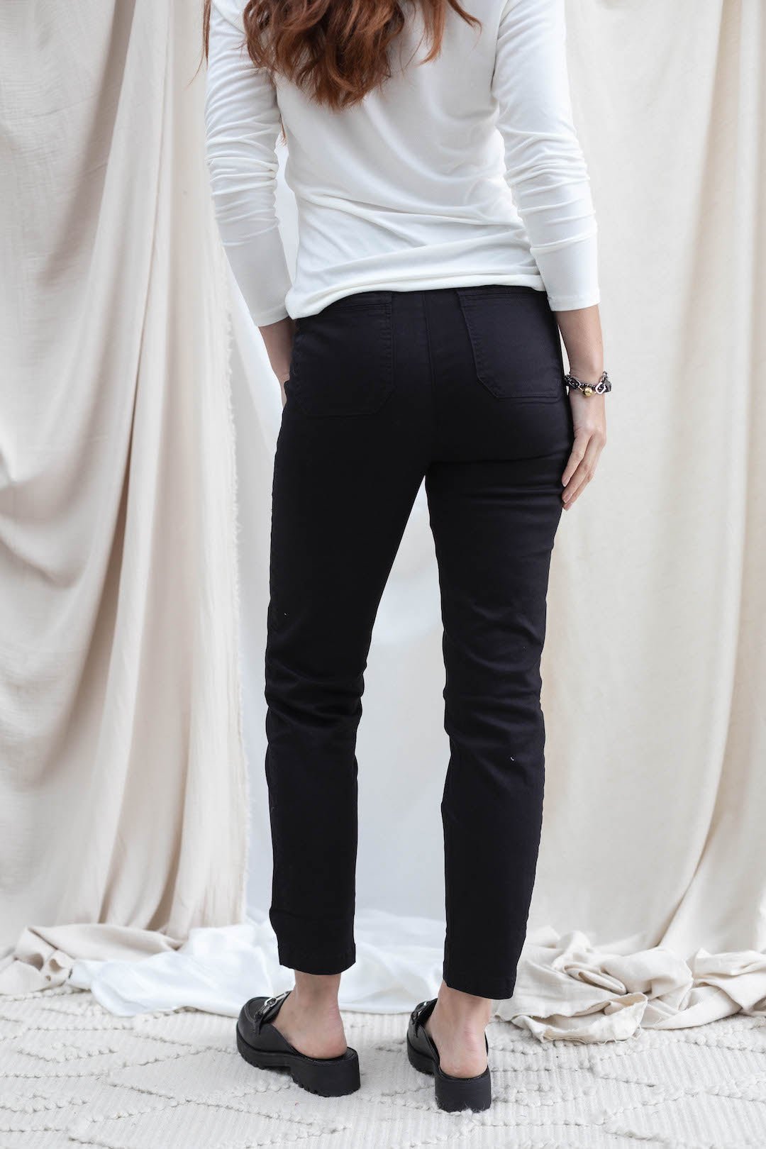 Button Fly High Rise Patch Pocket Utility - Mainstream Boutique