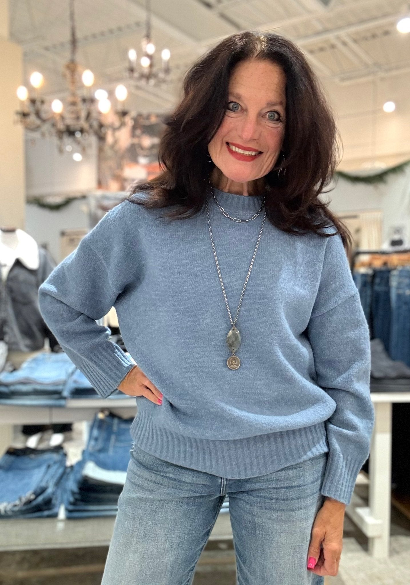 Oversized Drop Shoulder Sweater