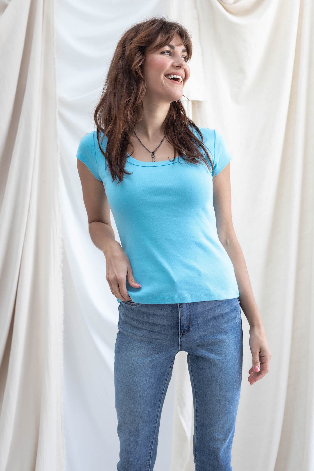 Cap Sleeve Ribbed Top - 2 Colors - Mainstream Boutique