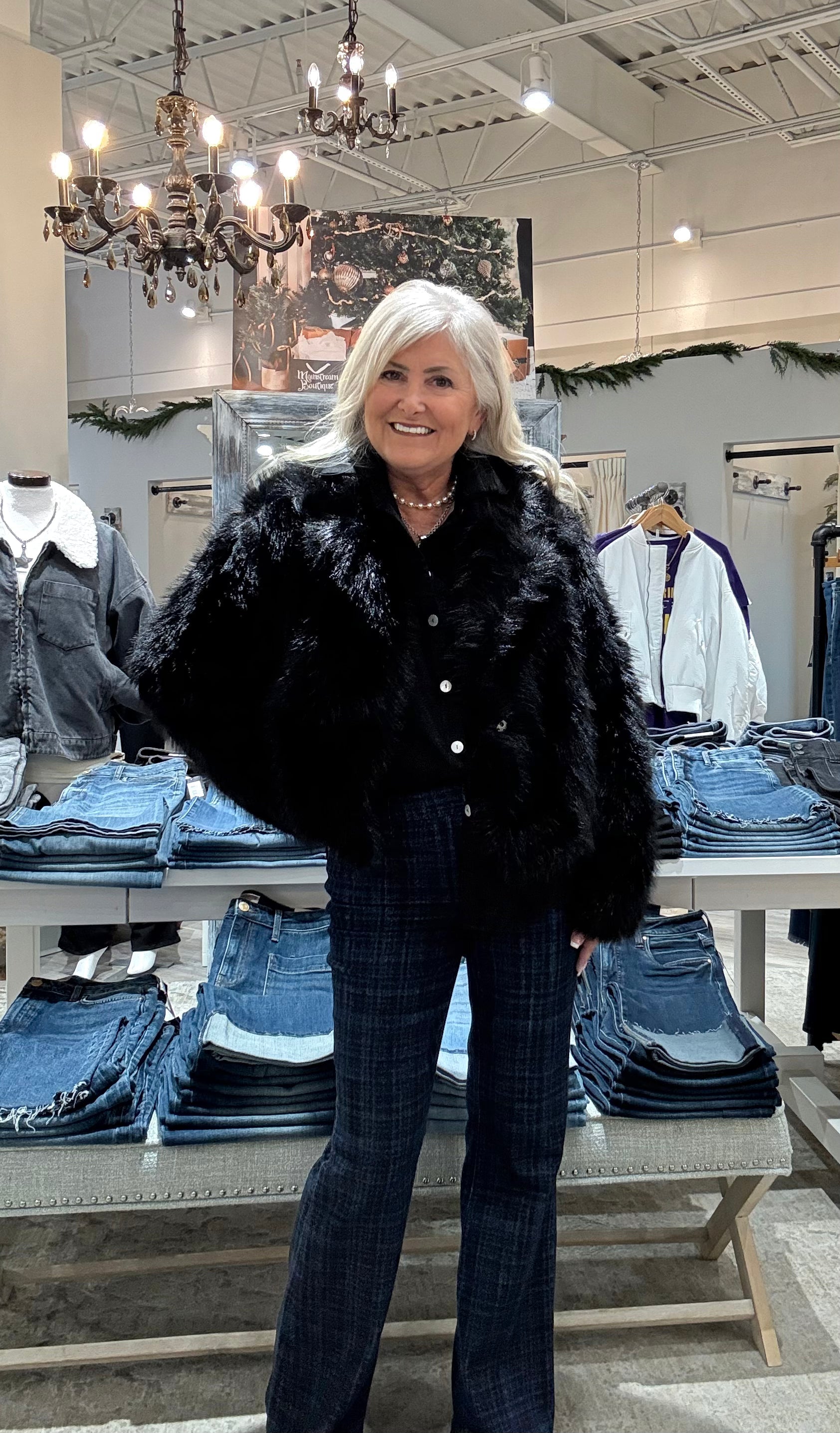 Hannah Flare Plaid Pant