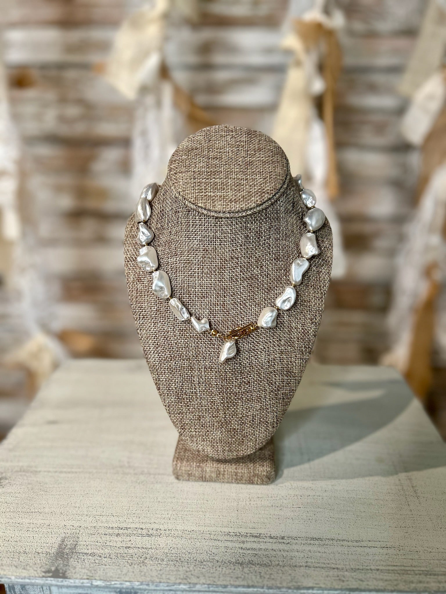 Pearl Twist Toggle Necklace - Mainstream Boutique