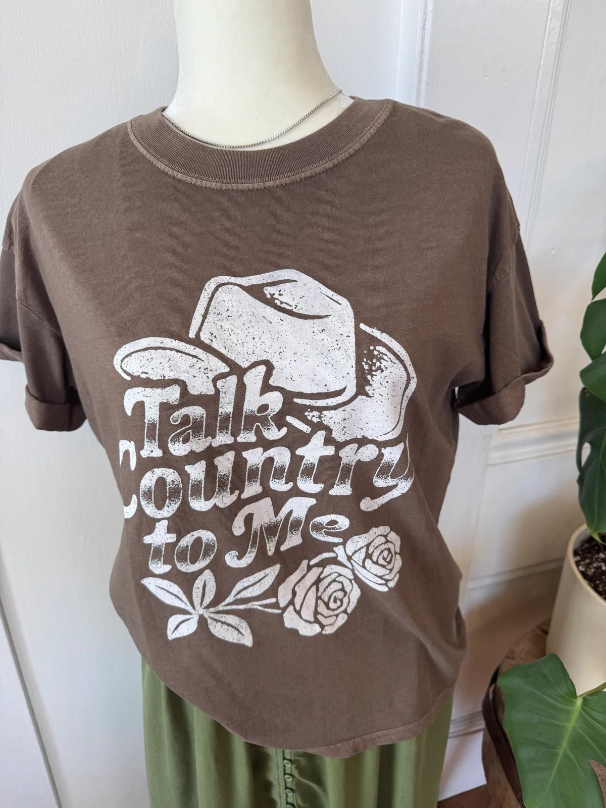 Talk Country To Me Boyfriend Tee - Mainstream Boutique