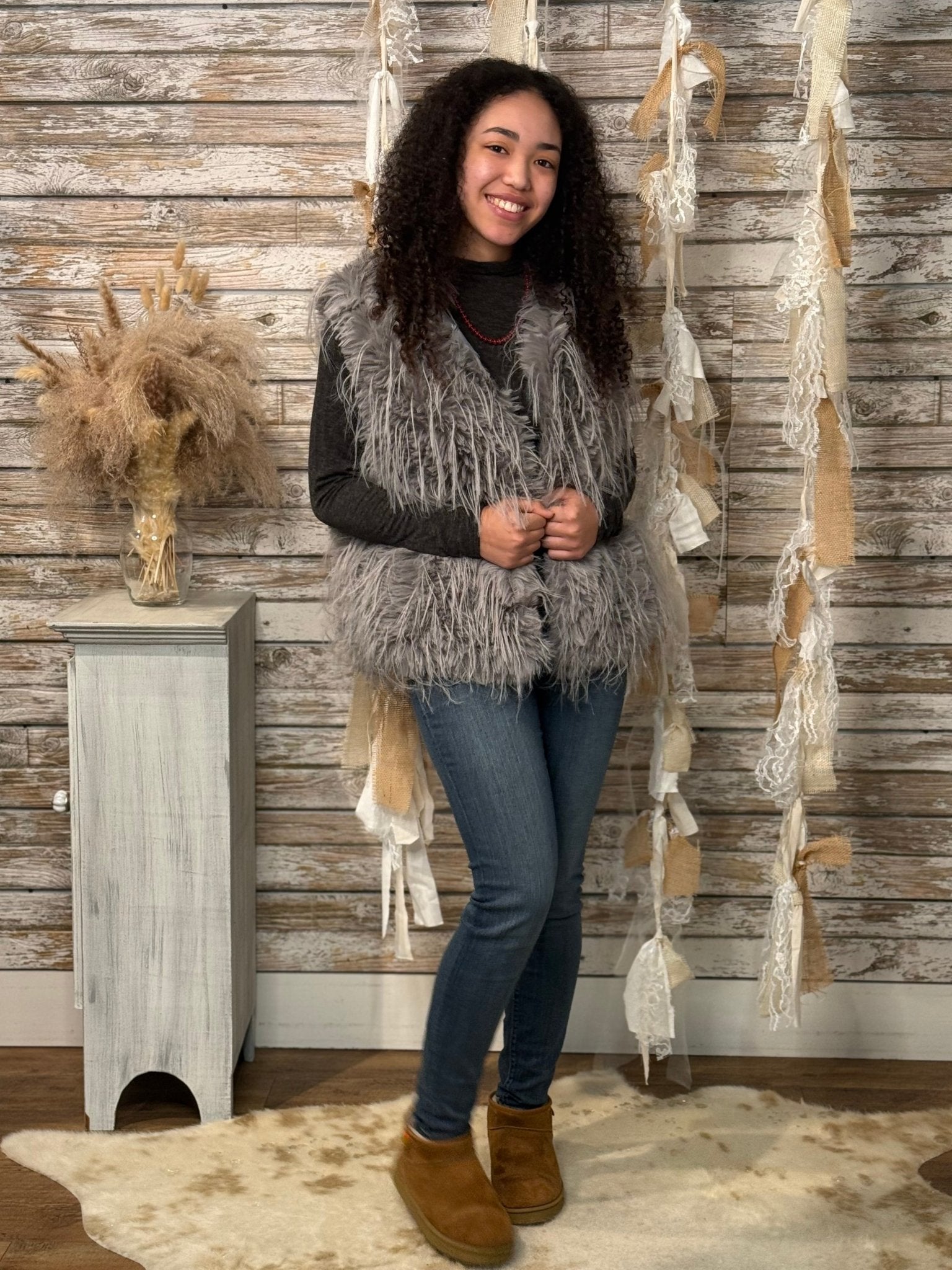 Shaggy Chic Faux Fur Vest - Mainstream Boutique
